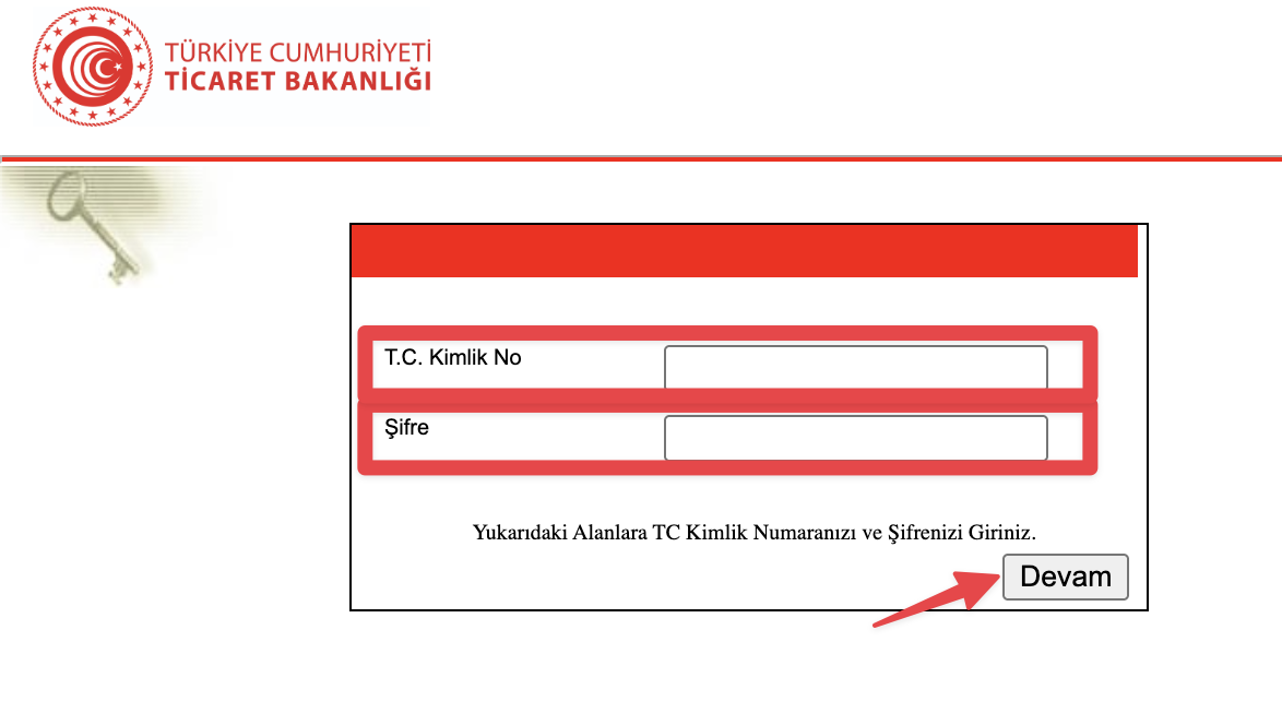 Kullanıcı Giriş Ekranı